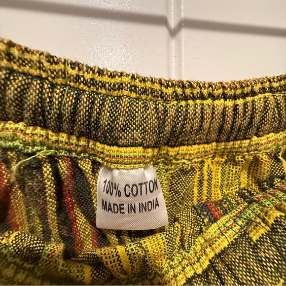 NEW CottonPatchwork Boho Harem Jogger Pants - Picture 9 of 13